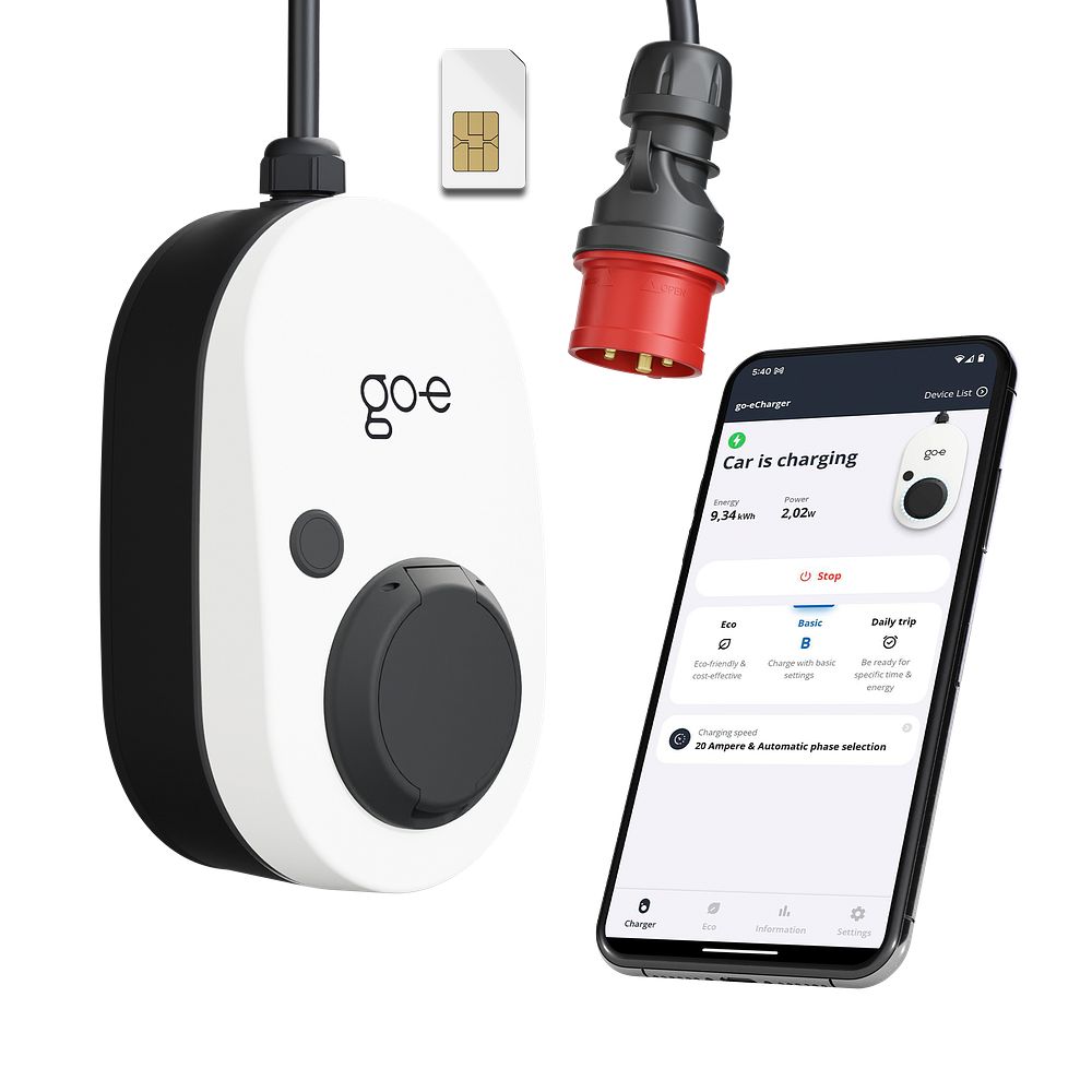 go-e Charger Gemini flex 2.0 — kompakt og bærbar ladeboks til hjemme og på ferie